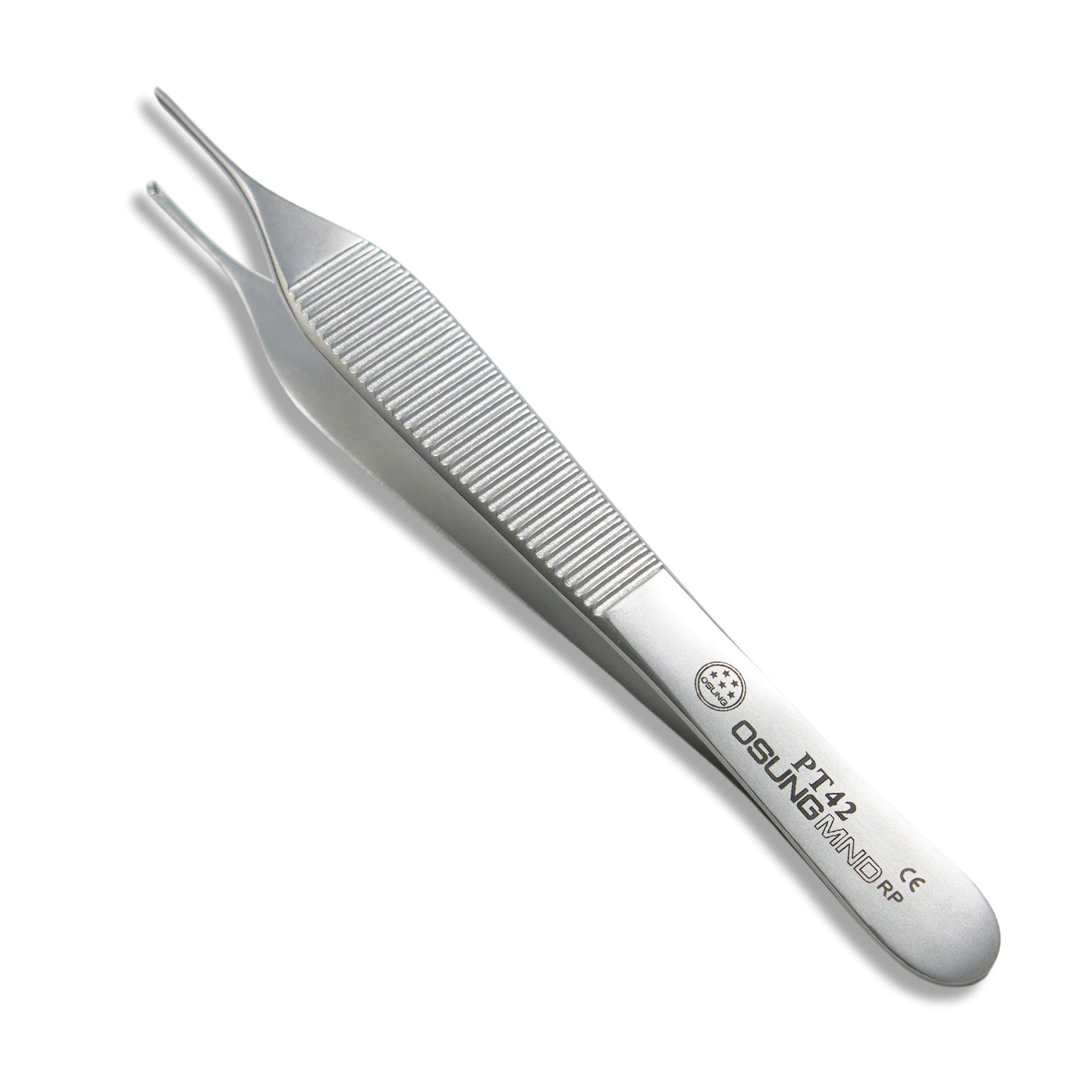 Tissue Forceps 4.7" Adson 1*2 Teeth Tissue Pliers Osung -PT42