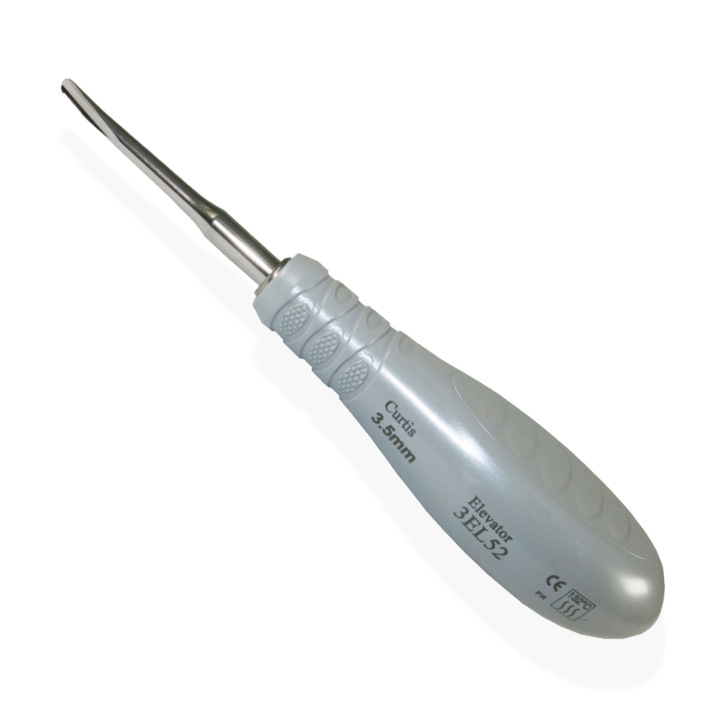Dental Elevator, E 52, 3.5mm, Grey Handle [3EL52]