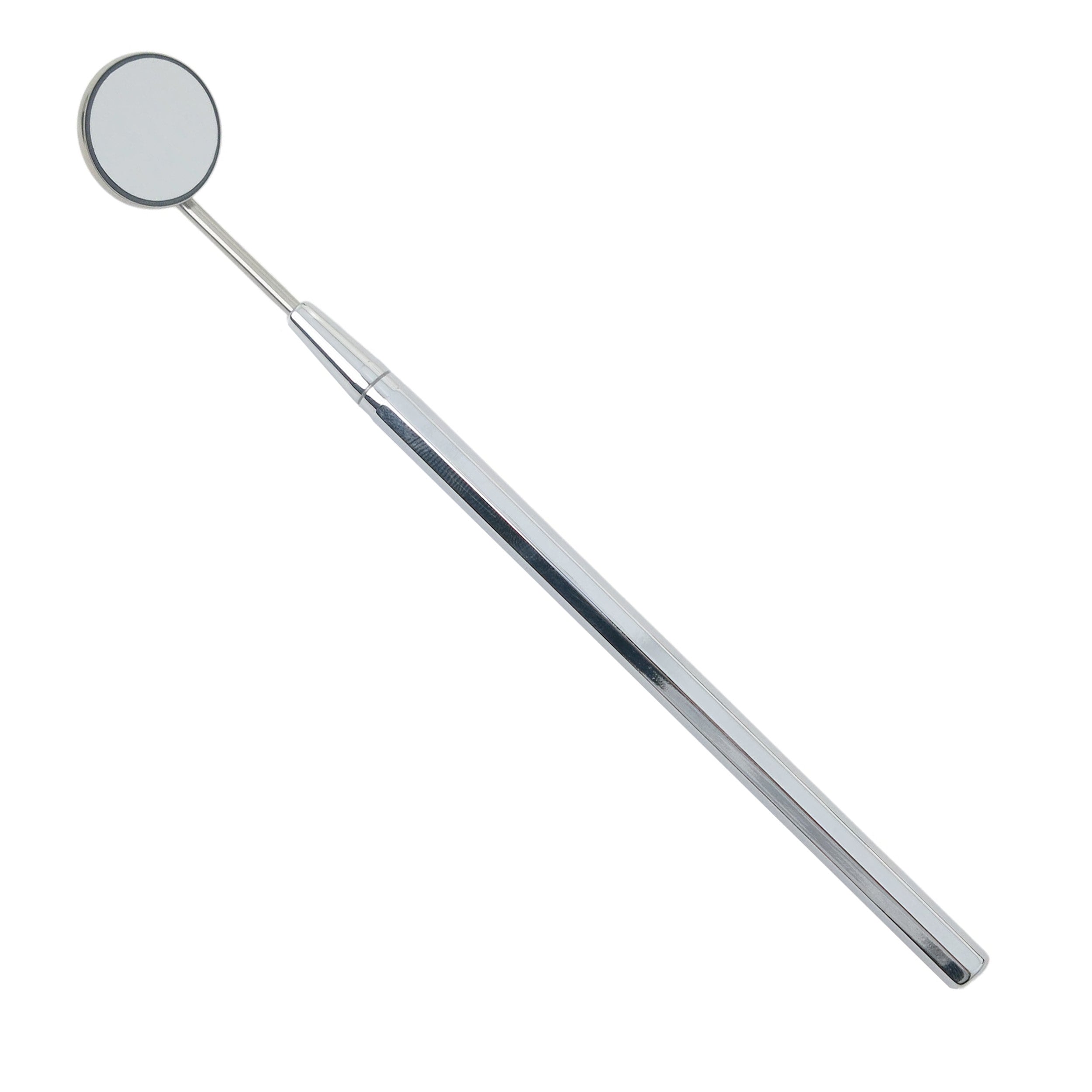 Mouth Mirror Front Surface, Simple Stem No. 5, 24mm dia, metal handle, EA