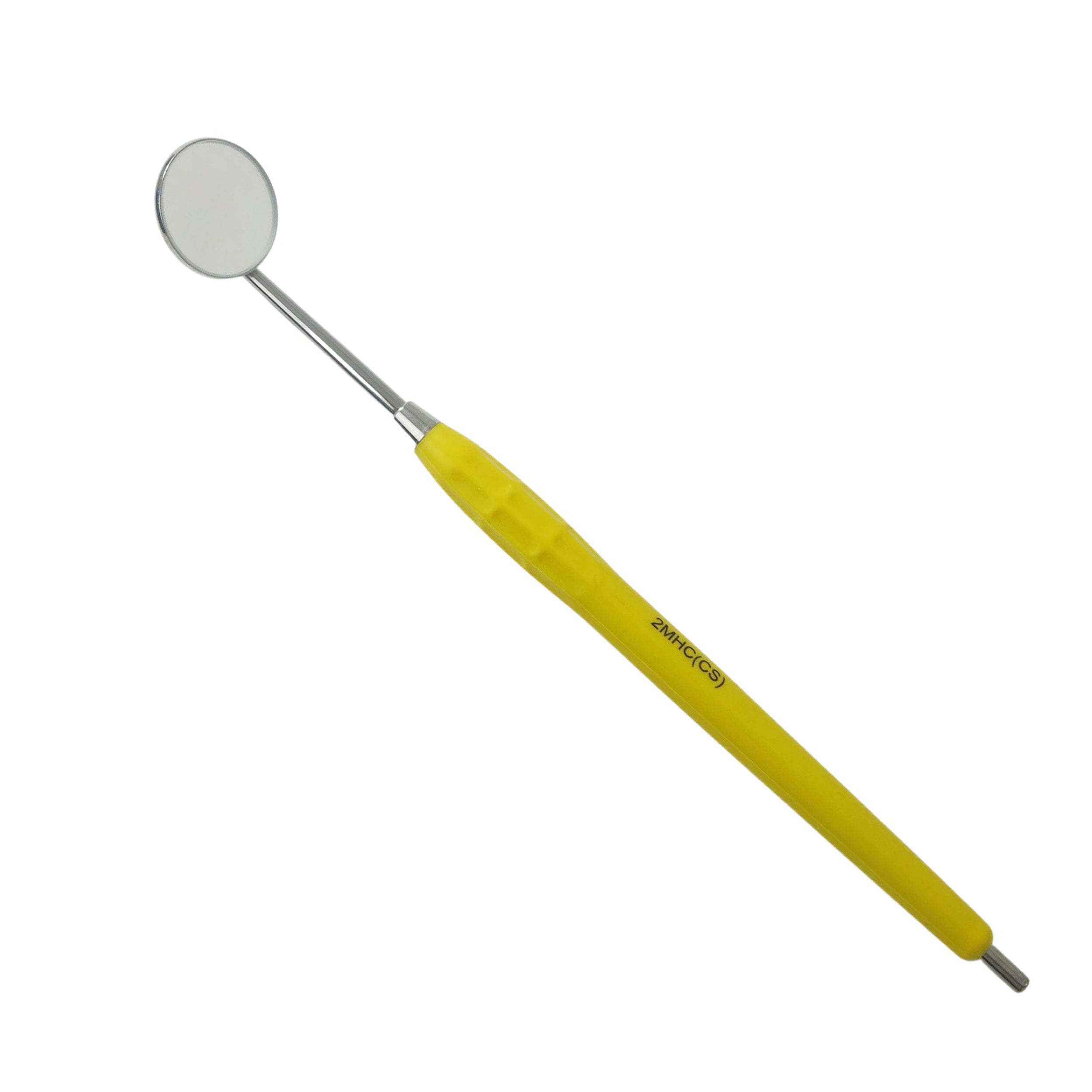 Mouth Mirror, Autoclavable Handle, Cone Socket, Yellow, 2MHC3