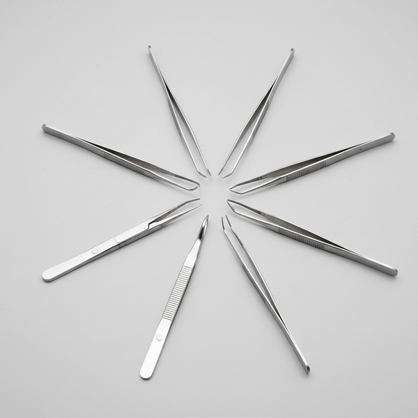 6 Pcs All Purpose Tweezer Kit – Fan Layout