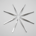 6 Pcs All Purpose Tweezer Kit – Fan Layout
