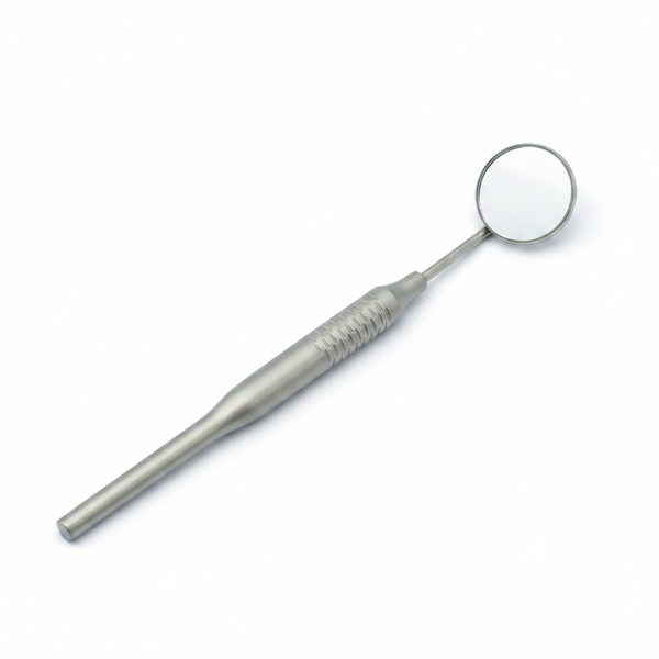 Dental Mirror – stainless steel, 45-degree angle view