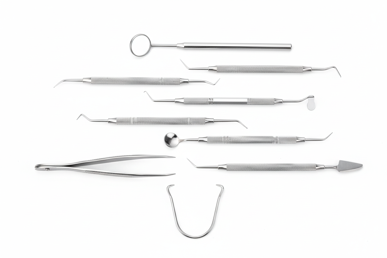 Dental Hygiene Kit – All 8 Professional Instruments Set